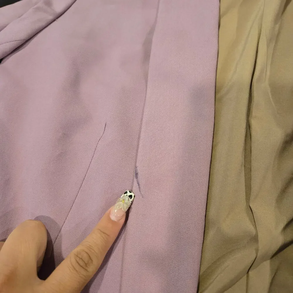 Wildfang The Empower Colorblock Tux Blazer‎ Mauve/Black Size: S